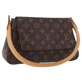 LOUIS VUITTON Monogram Mini Looping Shoulder Bag M51147 LV Auth 195398V