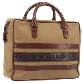 Borsa a mano SAINT LAURENT Canvas Beige Auth BA14933