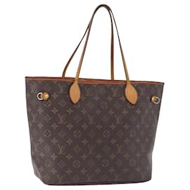 Borsa Tote LOUIS VUITTON Monogram Neverfull MM M40156 LV Auth 198282