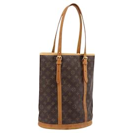 LOUIS VUITTON Monogram Bucket GM Shoulder Bag M42236 LV Auth ka5485
