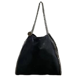 Stella Mc Cartney Borsa Tote Stella McCartney Falabella in ecopelle Shaggy Deer blu navy