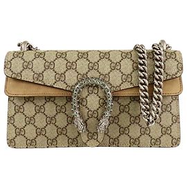 Borsa a tracolla Gucci Dionysus Medium GG Supreme Beige
