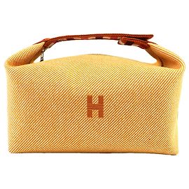 Hermès Large Wool Bride A Brac Au Carre Vanity Bag Orange