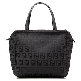 Borsa a mano Fendi Mini Zucchino in tela nera