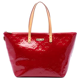 Louis Vuitton Monogram Vernis Bellevue GM Tote Bag Rot