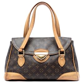 Borsa a tracolla Louis Vuitton Monogram Beverly GM Marrone