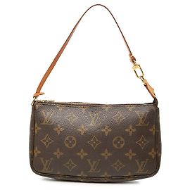 Borsa a tracolla Louis Vuitton Monogram Pochette Accessoires Marrone