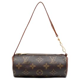 Borsa a mano Louis Vuitton Monogram Papillon Pochette Marrone
