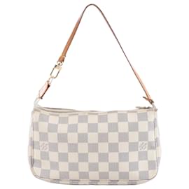 Louis Vuitton Pochette Accessoire Damier Azur Handbag in Beige N51986