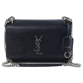 Autre Marque Borsa a tracolla con catena Sunset in pelle Saint Laurent Paris, Nero 442906