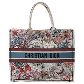 Borsa a mano Dior Book Tote Large Zodiac in tela multicolore