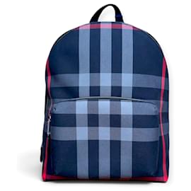 Zaino Burberry Check in tela e pelle