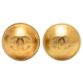 Orecchini a clip vintage Chanel Coco Mark