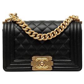 Chanel Coco Mark Matelassé Boy Vintage Schultertasche mit Kette