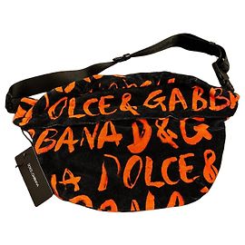 Marsupio Dolce & Gabbana in velluto stampa logo