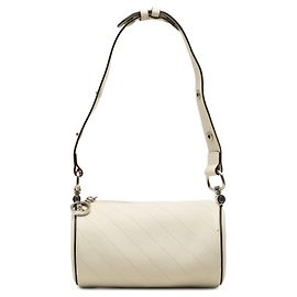 Borsa a tracolla Gucci Blondie in pelle bianca