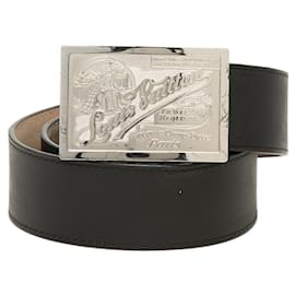 Louis Vuitton Ceinture Jeans Belt en cuir noir