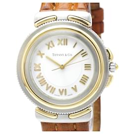 Tiffany & Co Tiffany Intaglio 18K Gold Stainless Steel Quartz Wristwatch