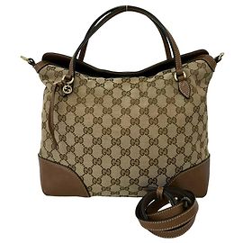 Borsa a mano Gucci in tela GG e pelle