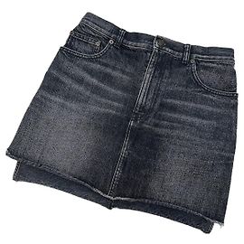 Autre Marque Falda de lentejuelas negra Saint Laurent Paris - Talla 29 De segunda mano