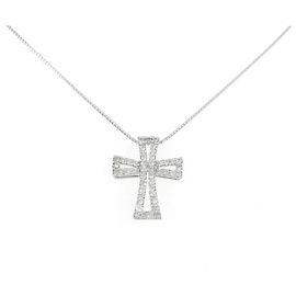 Autre Marque Collana Croce Diamanti Au750
