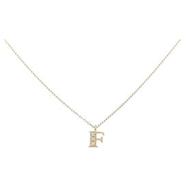 Autre Marque Collana Au750 Initial F Diamond