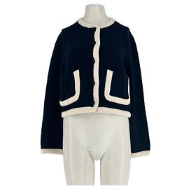 SéZane Cardigan aus Wolle marineblau