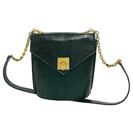 Céline Celine Mini Borsa a Tracolla in Pelle con Logo Vintage e Dettagli in Metallo
