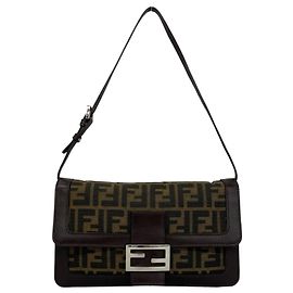 Borsa a tracolla FENDI Vintage con motivo Zucca