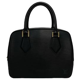 Borsa Louis Vuitton Sablon in pelle Epi con logo inciso