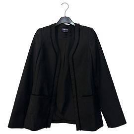 Blazer Longchamp in misto lana nero