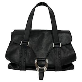 Céline Bolso Tote Celine de piel perforada con logotipo vintage