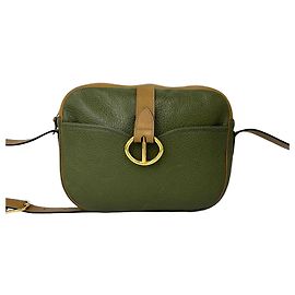 Borsa a tracolla in pelle con dettagli logo CD Christian Dior Vintage