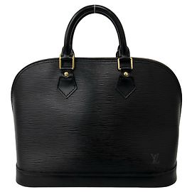 Borsa a mano Louis Vuitton Vintage Alma in pelle Epi
