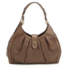 Salvatore Ferragamo Handtasche aus braunem Kalbsleder