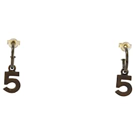 Orecchini a goccia placcati in oro Chanel No. 5