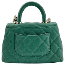 Borsa a tracolla Chanel Coco Handle in verde