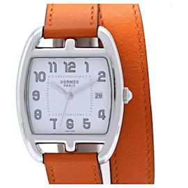 Hermès Hermes Cape Cod Tonneau Double Tour Herrenuhr
