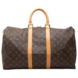 Louis Vuitton Brown Monogram Keepall 45