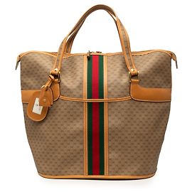 Borsa Tote Gucci Brown Micro GG Supreme Web