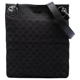 Borsa a tracolla Gucci Black GG Canvas Eclipse