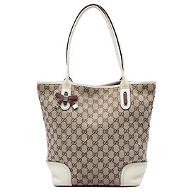 Borsa Tote Gucci Princy in tela GG beige