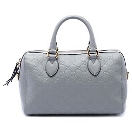 Borsa Boston Gucci Guccissima Grigia