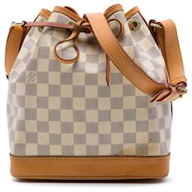 Louis Vuitton White Damier Azur Noe BB
