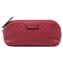 Necessaire Gucci Red Microguccissima