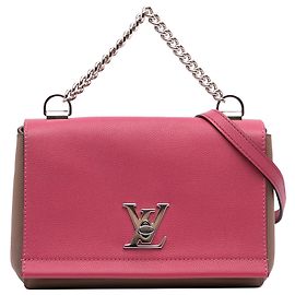 Louis Vuitton Pink Bicolor Leather Lockme II BB
