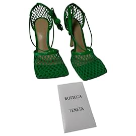 Sandalias Bottega Veneta Stretch Mesh Verde Grass