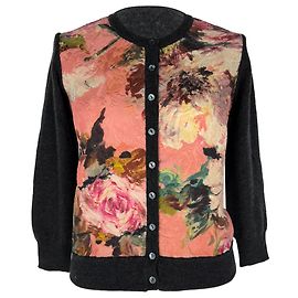 Dolce & Gabbana floraler Jacquard-Cardigan aus multicolorigem Kaschmir