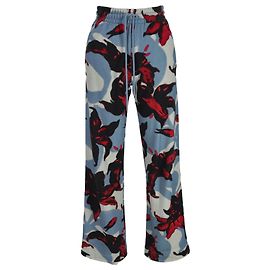 Pantalones Wide-Leg Dries Van Noten en algodón floral