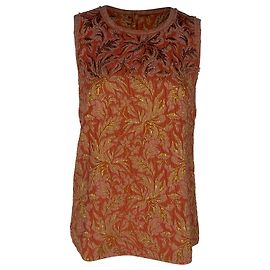 Blusa de jacquard Dolce & Gabbana en seda naranja